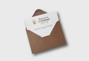 Carte d'invitation empreinte eco - empreinte-ecologique - eco